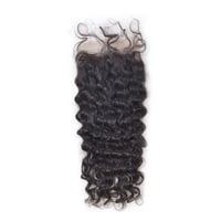 Image 1 of Raw Indian Curly Closure 5*5 HD 