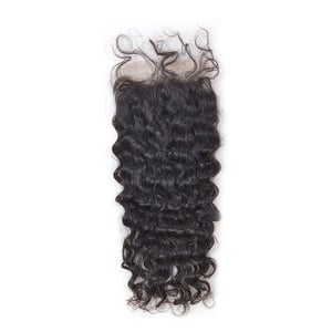 Image of Raw Indian Curly/DeepWave Closure 5*5