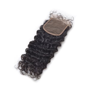 Image of Raw Indian Curly/DeepWave Closure 5*5