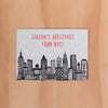 NYC Holiday Skyline Greeting Card