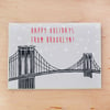 Holiday Brooklyn Bridge Greeting Card