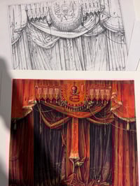 Image 2 of Curtains SMALL ART PRINT 