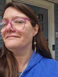 Image 2 of Knotted gemstone earrings 04