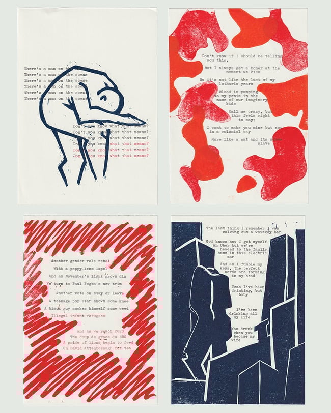 A Bit of Mutual Trauma Print Set of Four