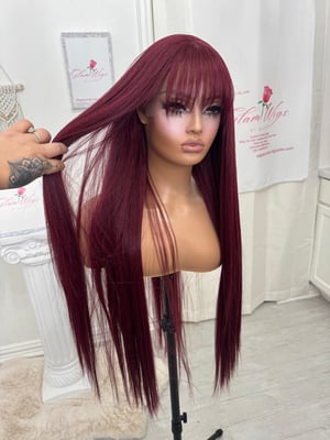 Image of Sangria bangs luxury (custom order) 