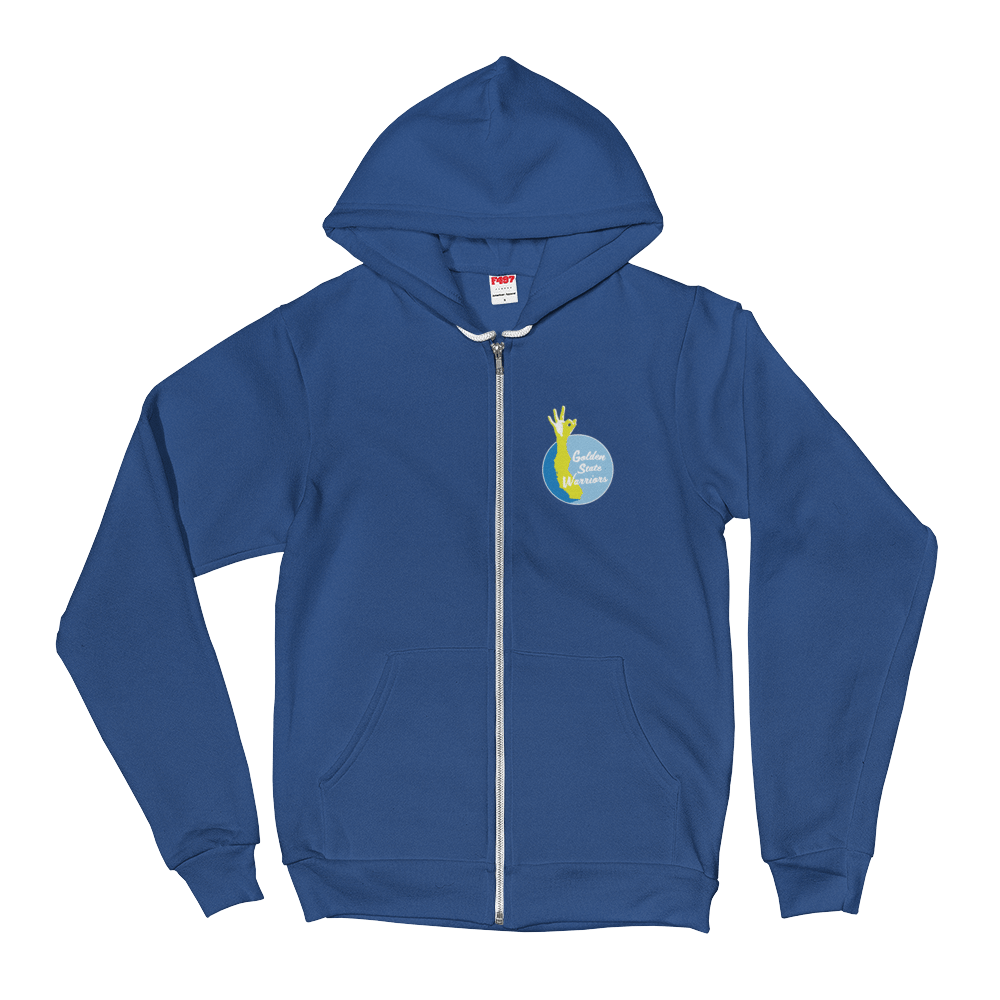 golden state warriors zip up hoodie