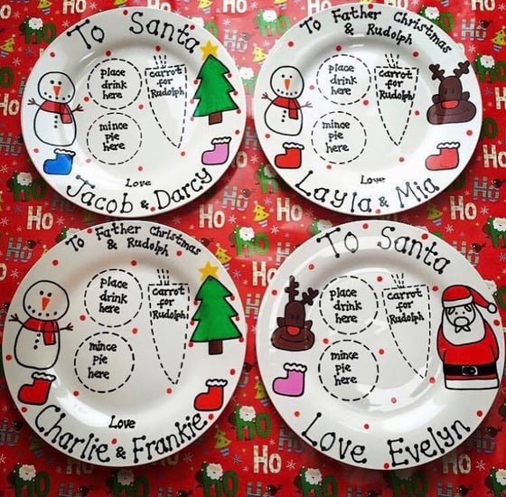 Image of Personalised Christmas plate