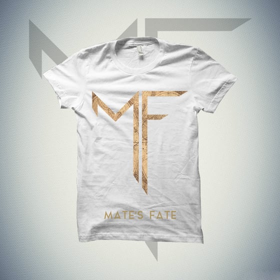 Image of MATE'S FATE LOGO T-SHIRT (WHITE)