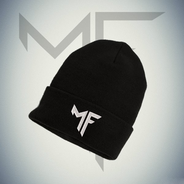 Image of "MF" LOGO EMBROIDERY BEANIE