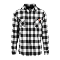Image 2 of Cromford Flannel Checked Shirt in Black and White