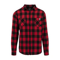 Image 2 of Setup® Cromford Flannel Checked Shirt in Red and Black