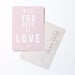 Image of Carte Postale All You Need is LOVE