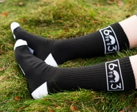 Image 1 of 603 black/white socks