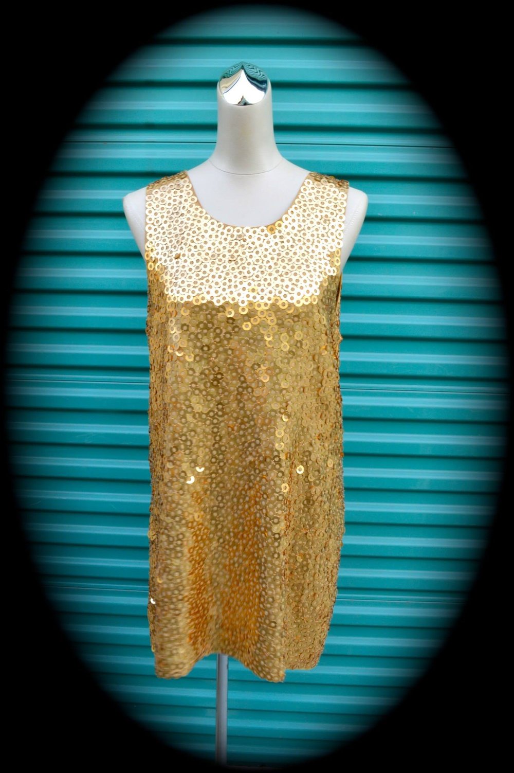 Image of Alice + Olive Gold Party Dress