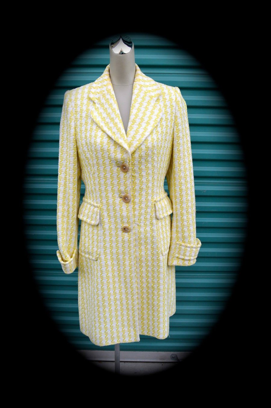 Image of Banana Republic Yellow|White Trench Coat