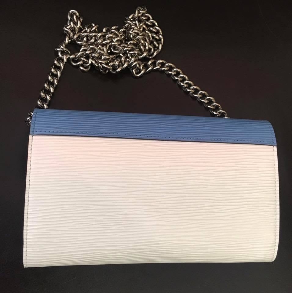 Louis Vuitton Epi Tribal Mask Chain Wallet - Blue Crossbody Bags