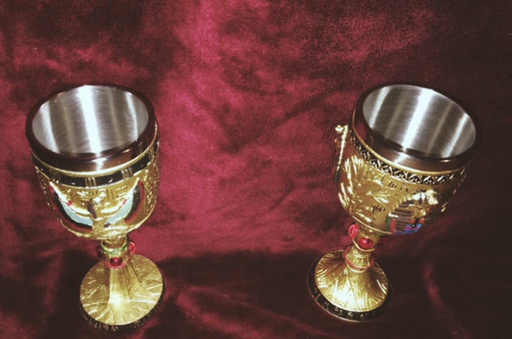 Image of Egyptian Sculptured Wine Cup