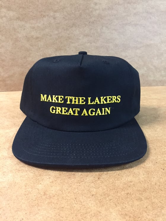 Image of 2018-19 Lakers Campaign Hat-BLACK