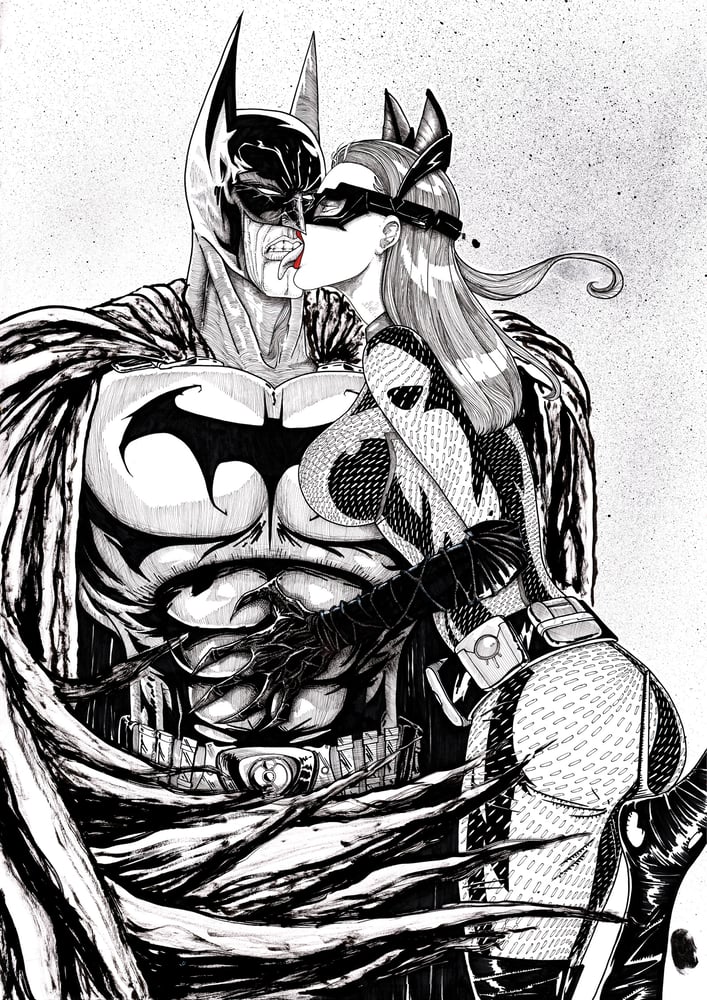 Image of Batman and Catwoman Epic Poster Print