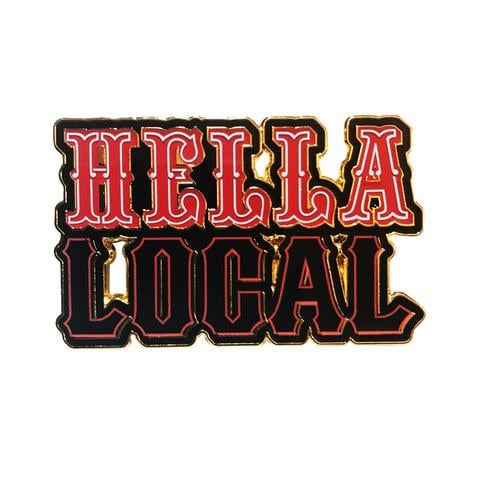 Image of Hella Local Lapel Pin - The Fword x 4fifteen Collab