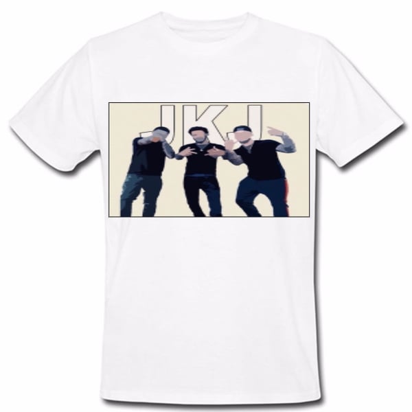 Image of WHITE "JKJ" T-SHIRT