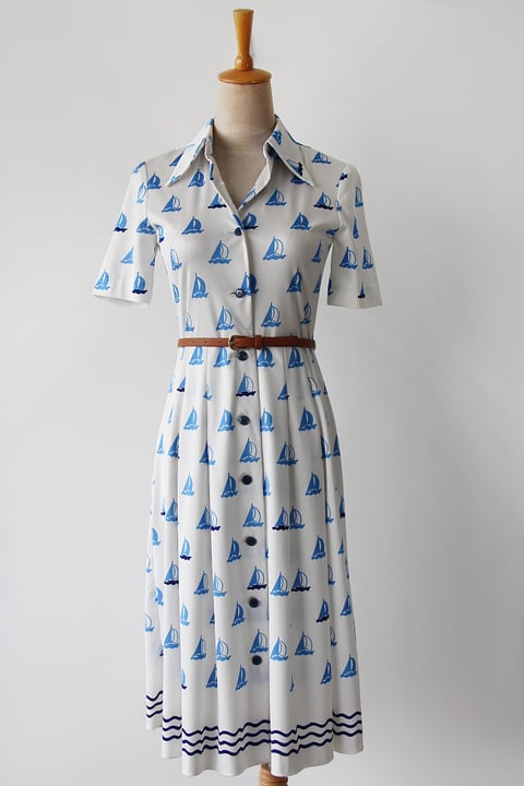 Image of SOLD Sailing Boats Dress