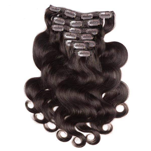Image of 100% Virgin Malaysian Body Wave Clip-In Extensions