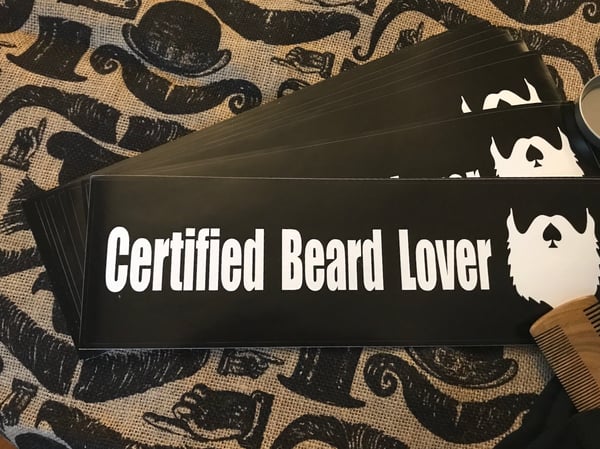 Image of Ace of Beards bumper sticker