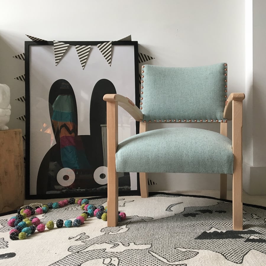 Image of The Kasper Chair - Mint & Copper