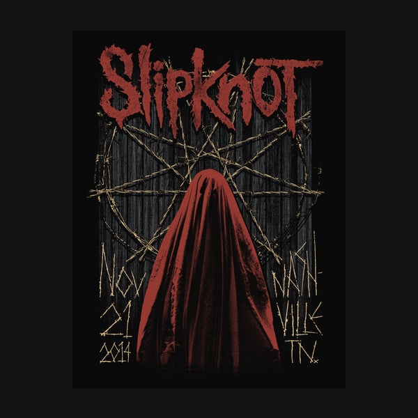 Image of Slipknot Gig Poster 11/21/14