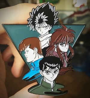 Image of Vintage Styled Yu Yu Hakusho 2.5" Enamel Pin