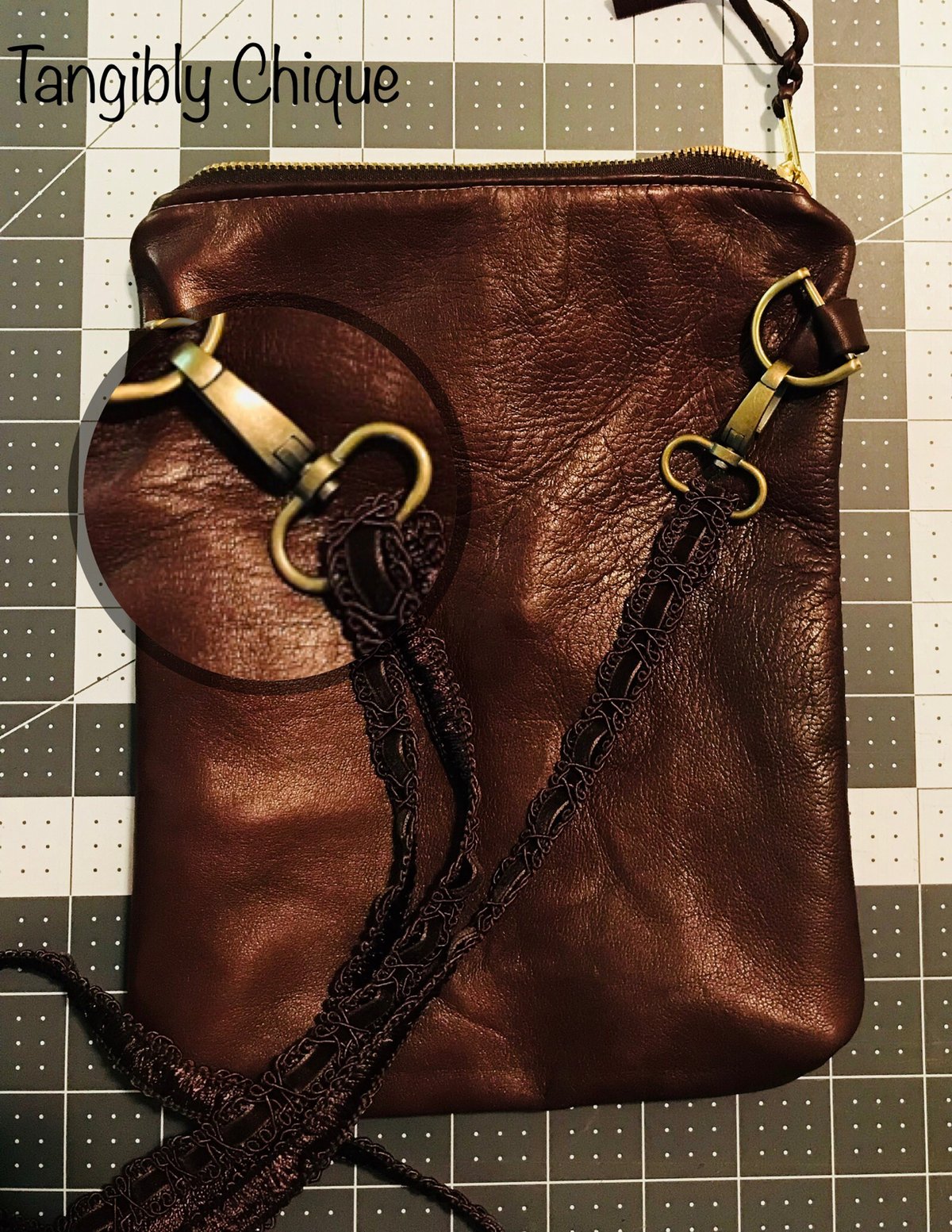 Image of The “Sanai” Leather Crossbody bag