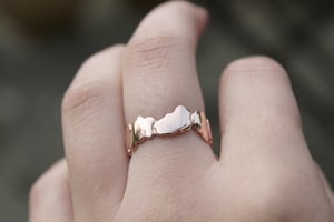 Image of Rose Gold Vermeil Cracked Ring