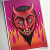 The Devil Made Me Do It A4 Print