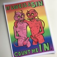 If Love is a Sin... A4 Print