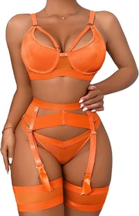 Orange 4 Piece Set 