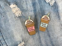 Image 5 of Treat Yo Self Frappe Enamel Pin