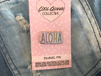 Image 5 of Aloha Rainbow Glitter Enamel Pin