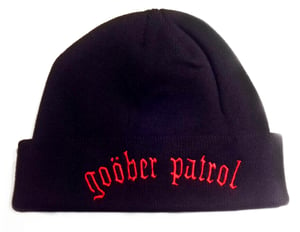 Image of Goober Patrol Beanie Hat (Eight of Spades design)