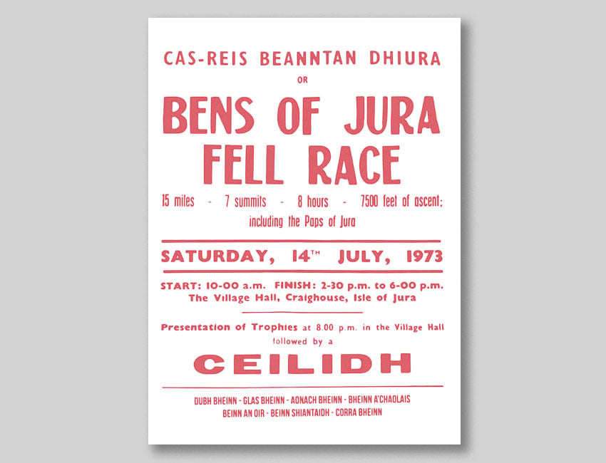 Image of Jura Fell Race Poster Print