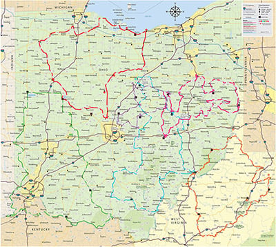 Map Of Ohio Roads And Routes