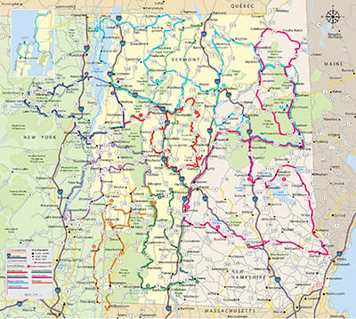 Map Of Vermont And New York | Map Of The World