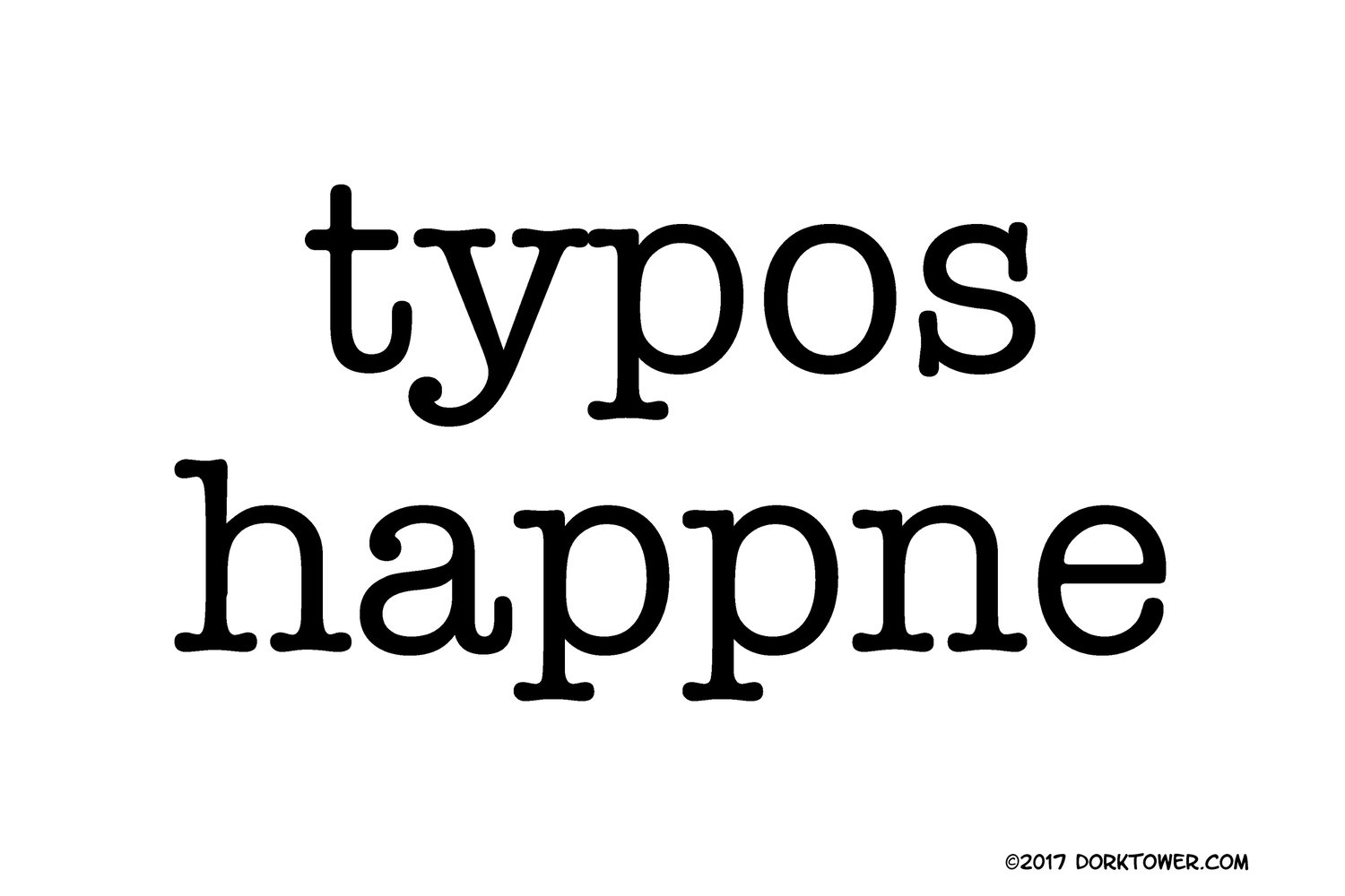 Image of Typos Happne print