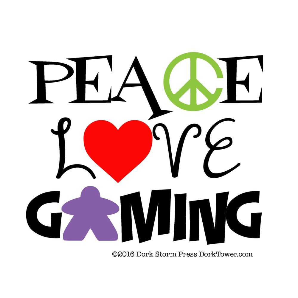 Image of Peace, Love and Gaming Print