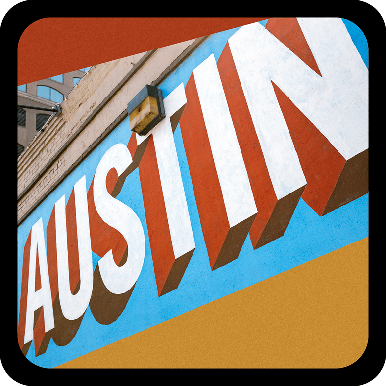 Image of Iconic Austin Murals Drink Coasters