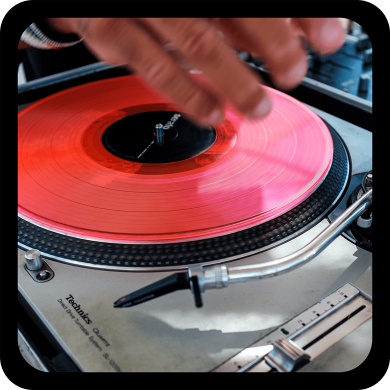 Image of DJ Turntables Drink Coasters