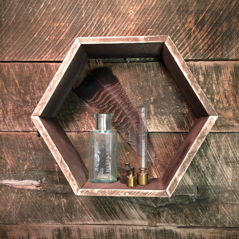 Image of Rustic Hexagon Shelf