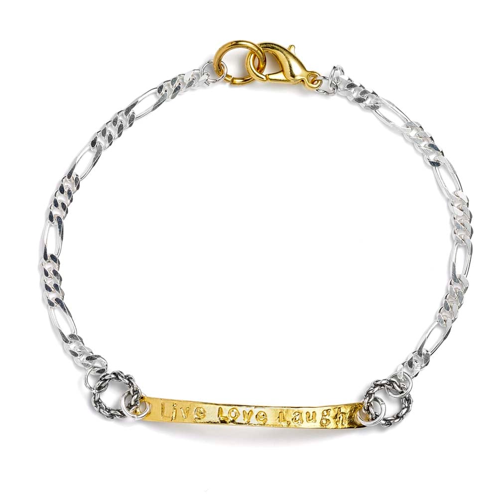 Image of LIVE-LOVE-LAUGH CHARM BRACELET