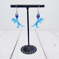Image 4 of T-Rex Skeleton Earrings