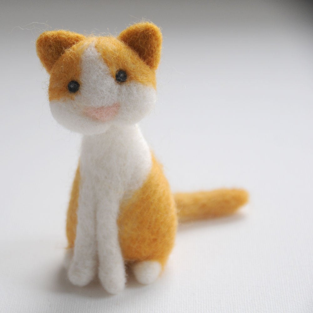 Wholesale Cat with Ball Wool Felt Needle Felting Kit with